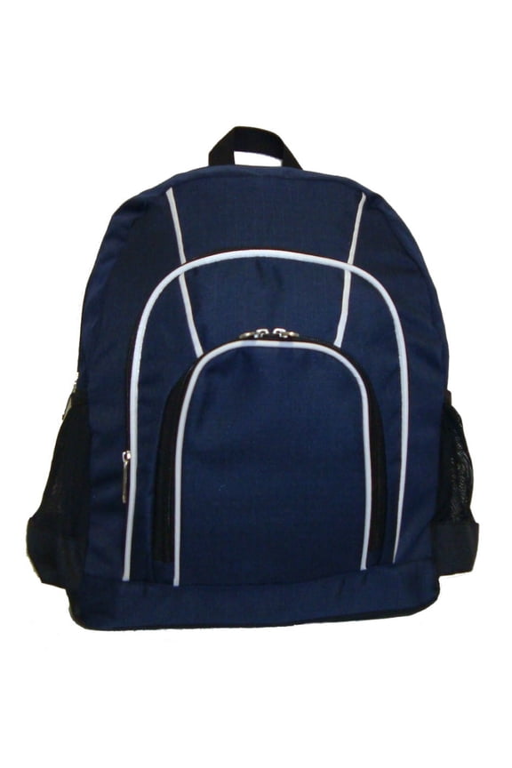 Unisex Case 30 Pieces Elementary-High School Backpack, Polyester, Navy