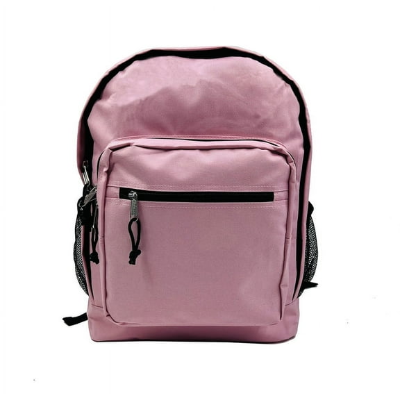 K-Cliffs Unisex Case of 24 Classic Large 17.5" School Backpacks, Pink, Polyester