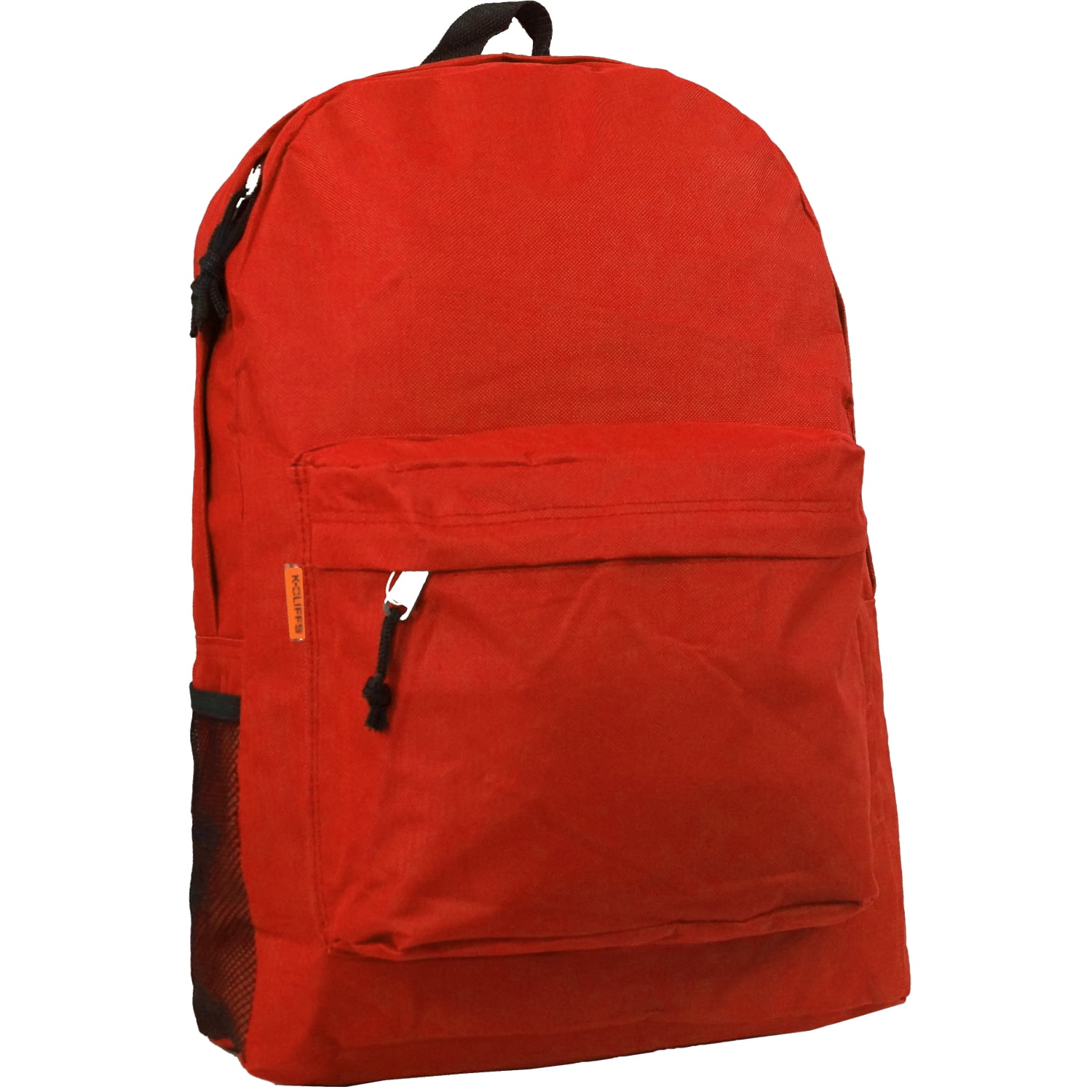 K-Cliffs Unisex Case of 30 Classic 18" School Backpacks,  Red, Polyester