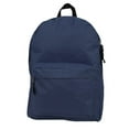 thumbnail image 1 of K-Cliffs Unisex Classic 16" School Backpack, Polyester, Navy, Elementary-Adult, 1 of 2