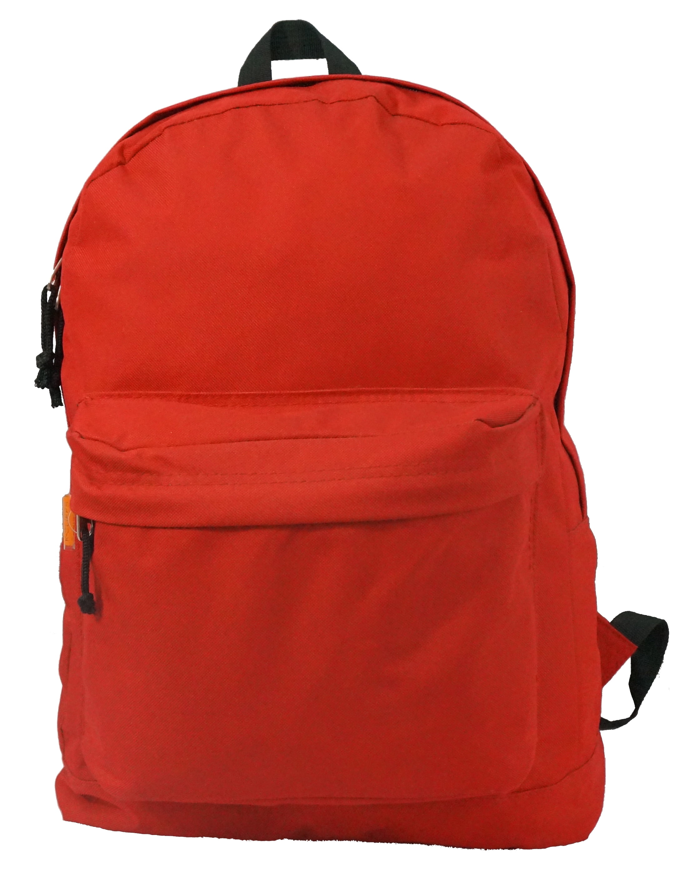 K-Cliffs Unisex Classic 16" School Backpack Red,Kids-Adult, Polyester