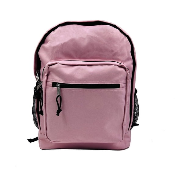 K-Cliffs Unisex Classic 17.5" Large School Backpack , Polyester, Pink