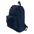 thumbnail image 1 of K-Cliffs Unisex Classic 18" School Backpack w/Curved Shoulder Straps Navy, Teen-Adult, Polyester, 1 of 1