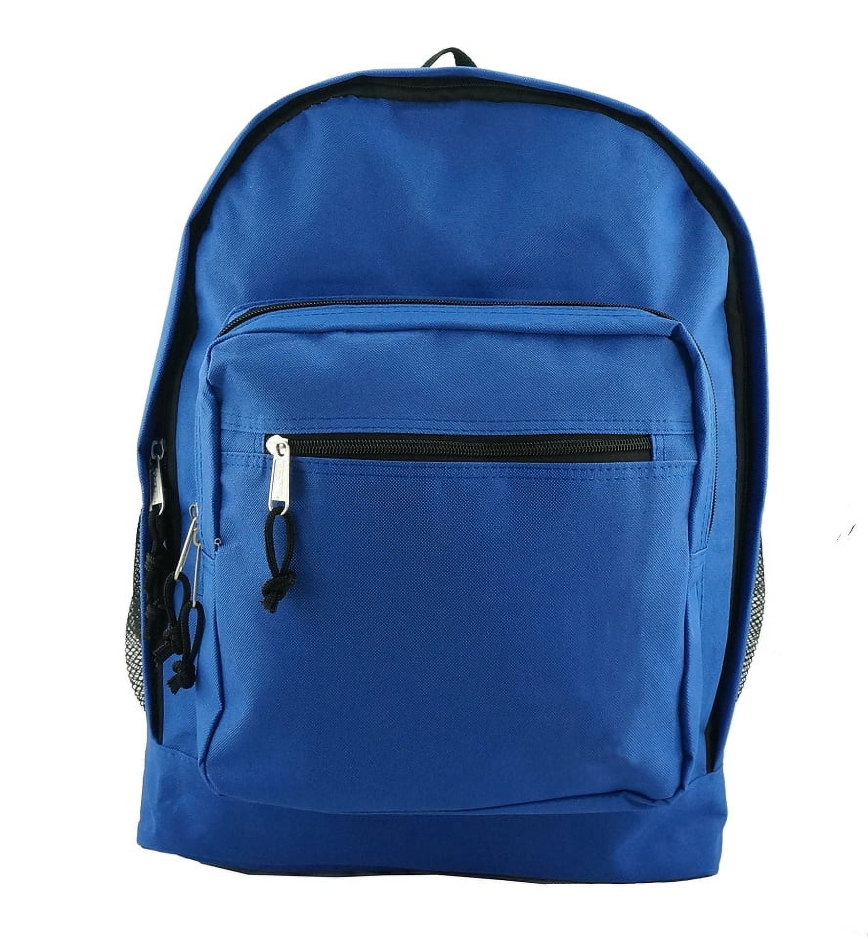 K-Cliffs Unisex Classic Large Lightweight  17.5" 100% Polyester School Backpack , Royal