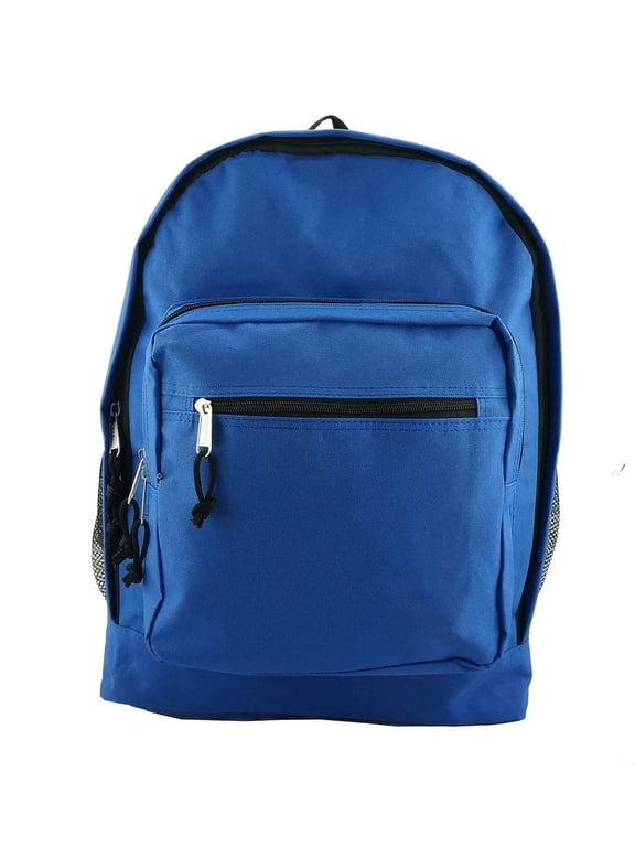 Unisex Classic Large Lightweight 17.5" 100% Polyester School Backpack , Royal