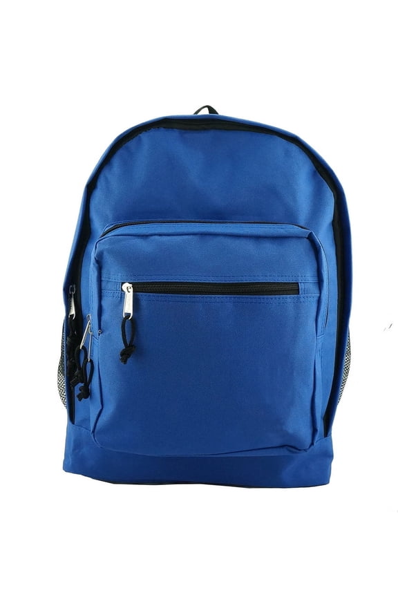 Unisex Classic Large Lightweight 17.5" 100% Polyester School Backpack , Royal