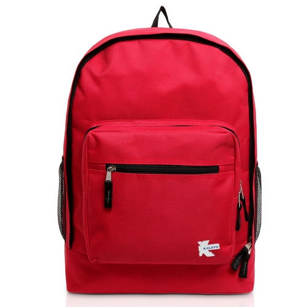 KCliffs Unisex Classic Large School Backpack Red