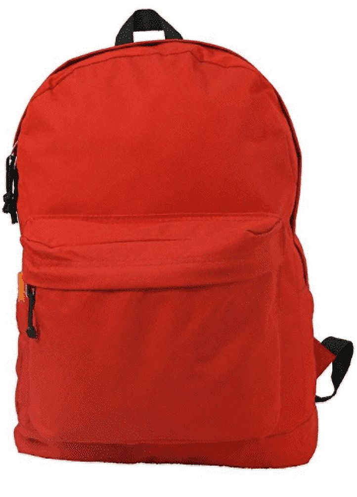 K-Cliffs Unisex Classic School 18" Backpack Red, Elementary-Adult, 100% Polyester