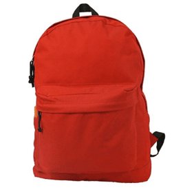 K-Cliffs Unisex Classic School 18" Backpack Red, Elementary-Adult, 100% Polyester