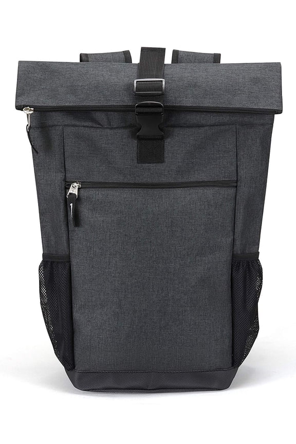 Unisex College, High School Student Laptop Backpack, Charcoal, Polyester