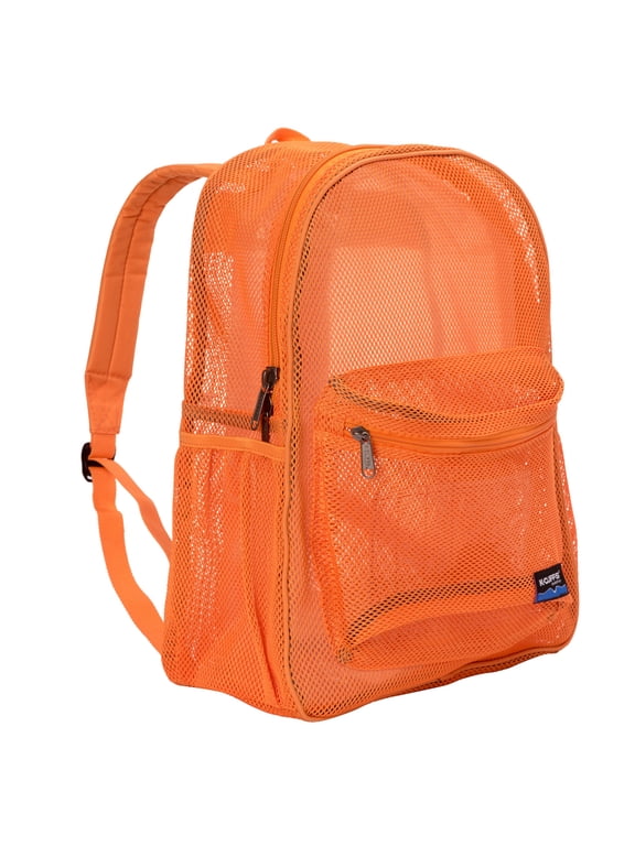 Unisex Heavy Duty Classic Gym Student Mesh See Through Netting Backpack