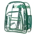 thumbnail image 1 of K-Cliffs Unisex Heavy Duty Clear Backpack with Green Trim, 1 of 11