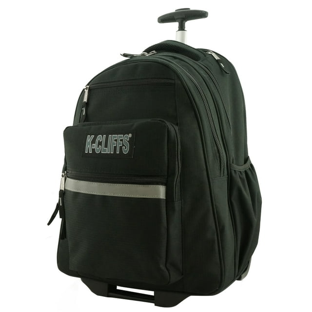 KCliffs Unisex Heavy Duty Rolling Backpack School Backpack with Wheels