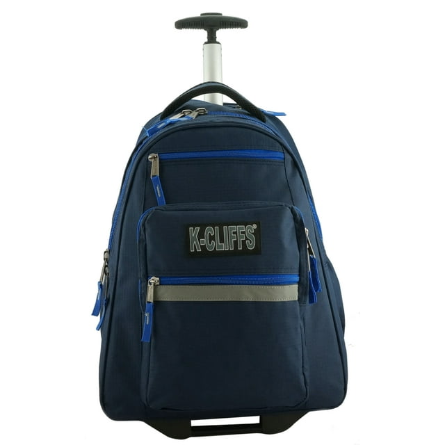 KCliffs Unisex Heavy Duty Rolling Backpack School Backpacks Multiple