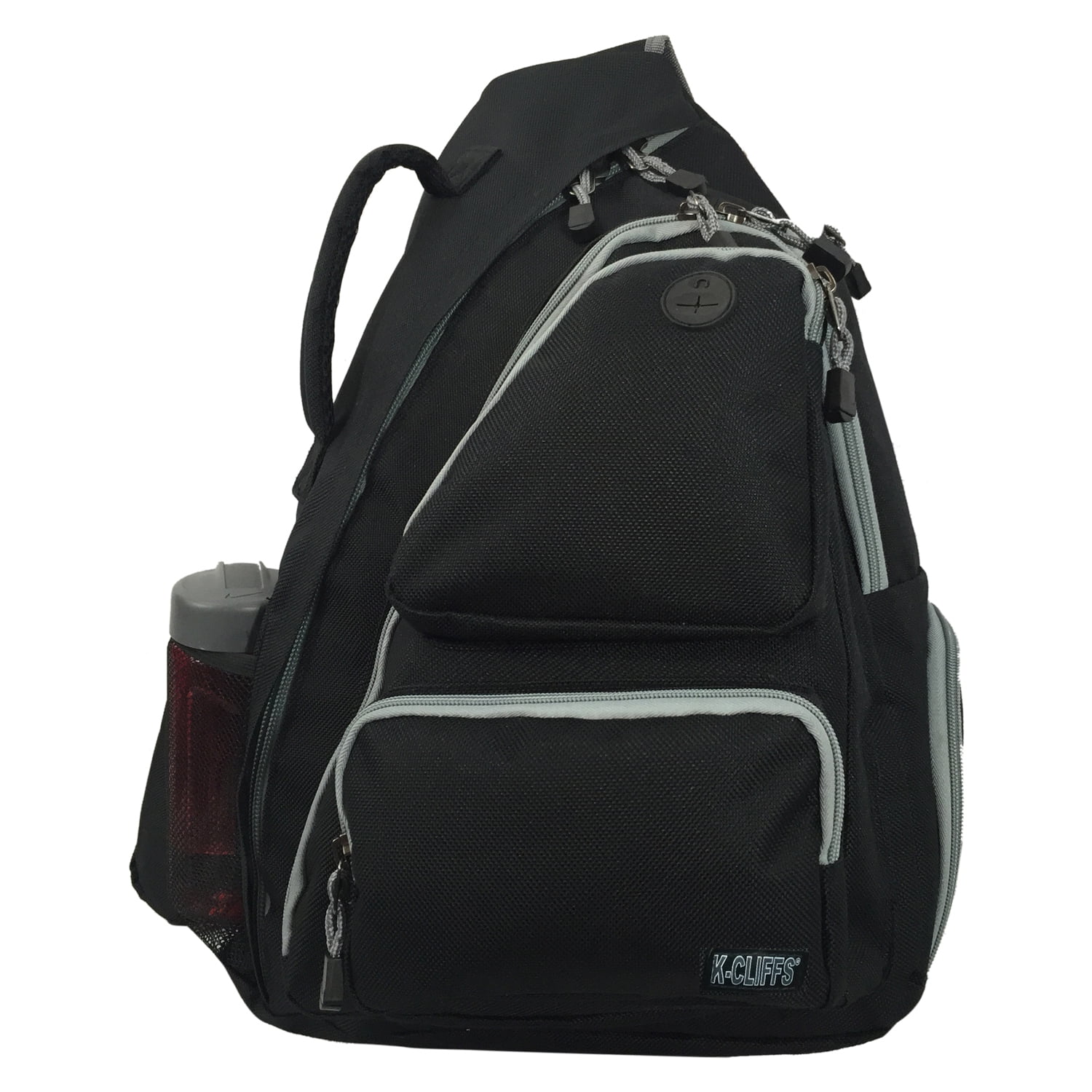 バッグ K K-Cliffs Unisex Heavy Duty Sling 100% Polyester School Backpack
