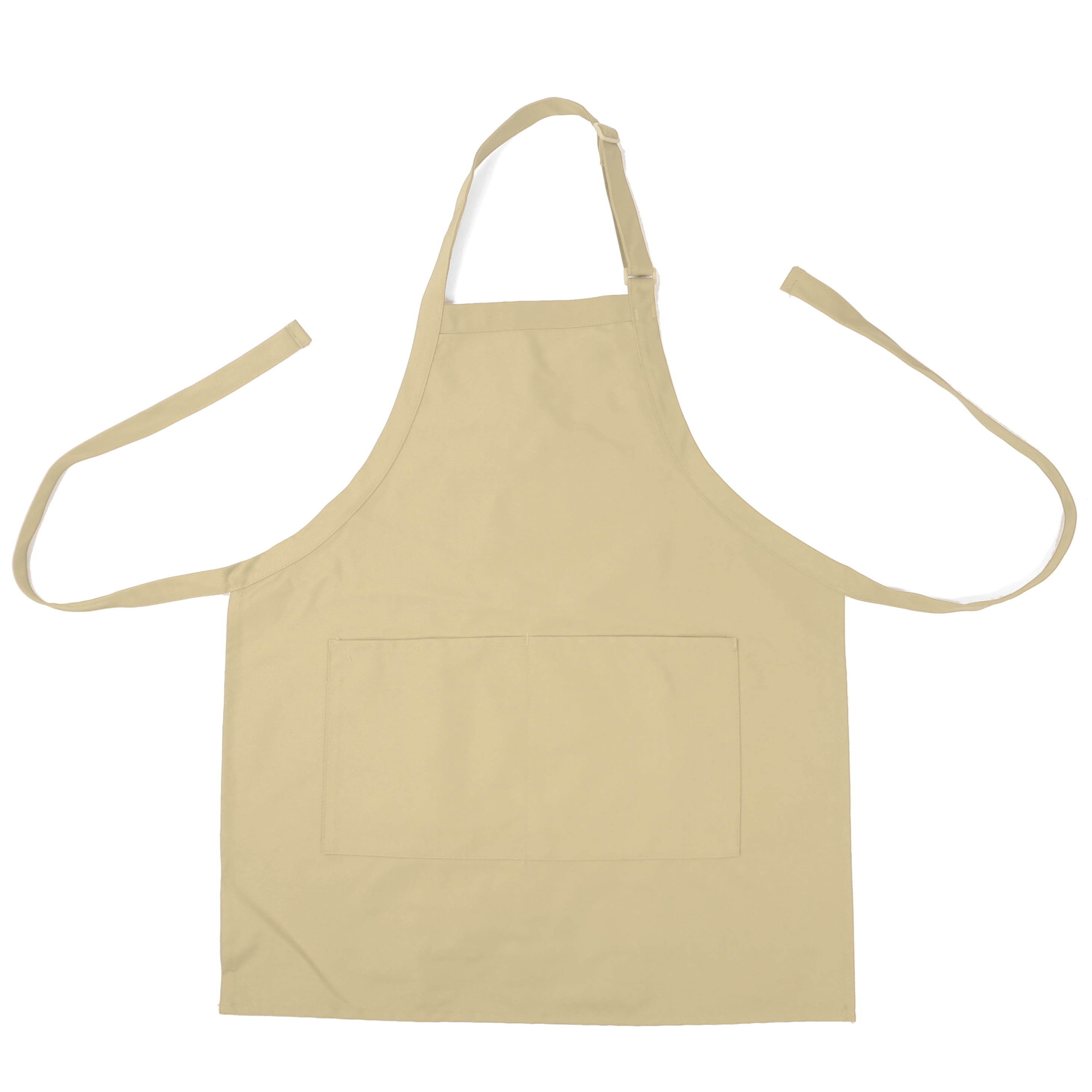 K-Cliffs Unisex, Teen, Adut Adjustable Full Size Bib Cooking Kitchen Apron with 2 Pockets, Cotton, Polyester Fiber, 28"L x 24'W