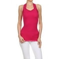 thumbnail image 1 of K-Cliffs Women's/Juniors' V-Neck Racer Back Tank With Lace Strap - One Size - Raspberry, 1 of 5