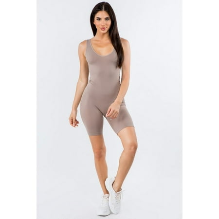 K-Cliffs Women's Seamless Body Shaping Romper. One Size Fits Most, 95% Polyester, 5% Spandex