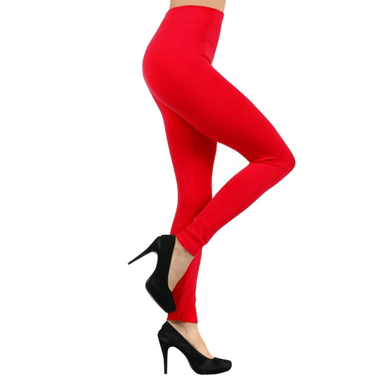 Red fleece lined leggings hotsell