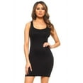 thumbnail image 1 of K-Cliffs Women's Traditional Body-Con Tank Top Mini Dress, One Size, Black, 1 of 7