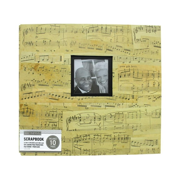 K&Co Scrapbook 12x12 Window Vintage Music