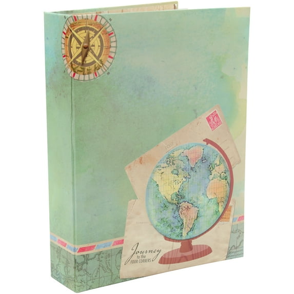 K&Company 2-Up Binder Photo Album 8.25"X11"-Travel Map
