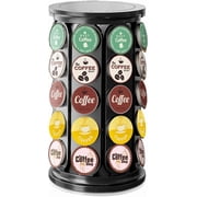 K Cup Holder, Coffee Pod Carousel Organizer K Cup Stand, Compatible with 40 Keurig K-Cup Pods, Large Compacity Coffee Capsule Holder, Home or Office Kitchen Cou