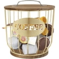 thumbnail image 1 of K Cup Holder Organizer, Sturdy Coffee Pod Holder Organizer, Large Capacity Storage Basket for Kitchen Counter and Office Desktop, 1 of 8