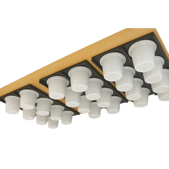 K Cup Pod Holder | Under Cabinet or Wall Mounted Storage for Pods | Minimalist Design to Declutter Your Kitchen | MADE IN USA (Black)