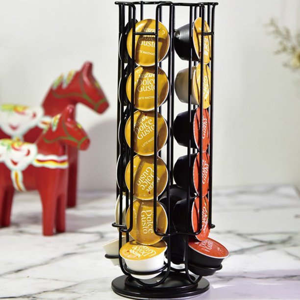 K Cups Holder,K Cup Carousel, Coffee Pods Storage Organizer Stand No