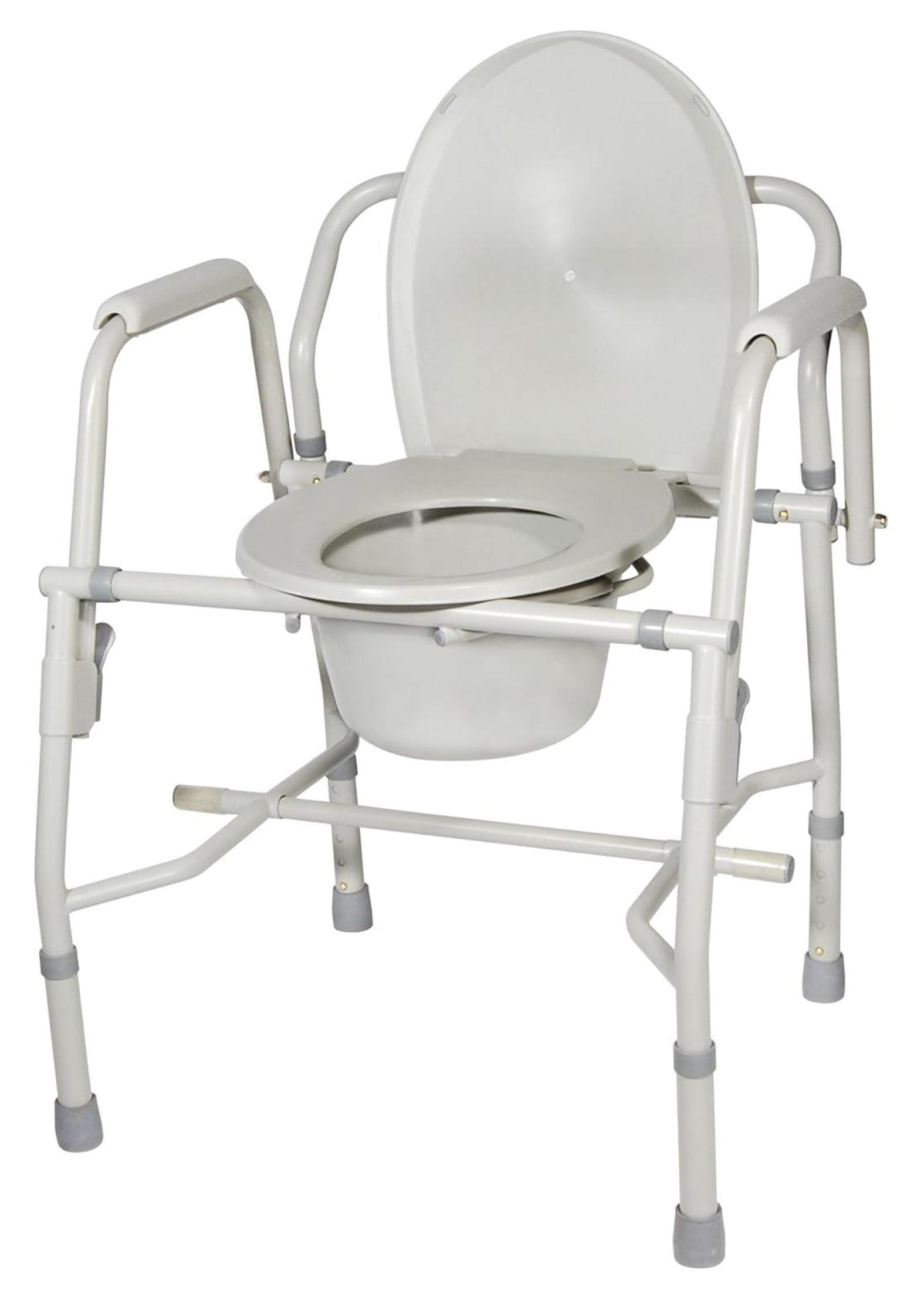 K. D. Deluxe Steel Drop-Arm Commode (Tool Free)