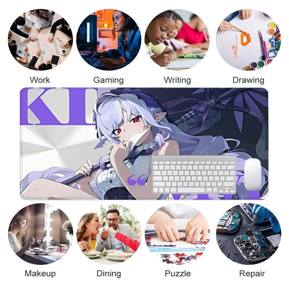 K/DA Akali Anime Mouse Pad 31.5x11.82 Inches Rubber Desk Mat for Gaming Office Workstation