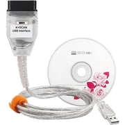 K+Dcan USB Cable With Switch For E Series Chassis Diagnostic Tool OBD2 Cable INPA Compatible Error Reading And Reset Functions