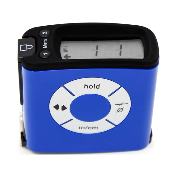 K Digital Tape Measure, Display And Read Accurate Distance On A Large Screen, SAE and Metric Units, Easy Unit Conversion, 16 feet BLUE