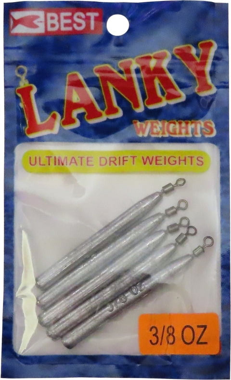 K&E Tackle Lanky Weights Fishing Sinker 3/8 oz. - Lead