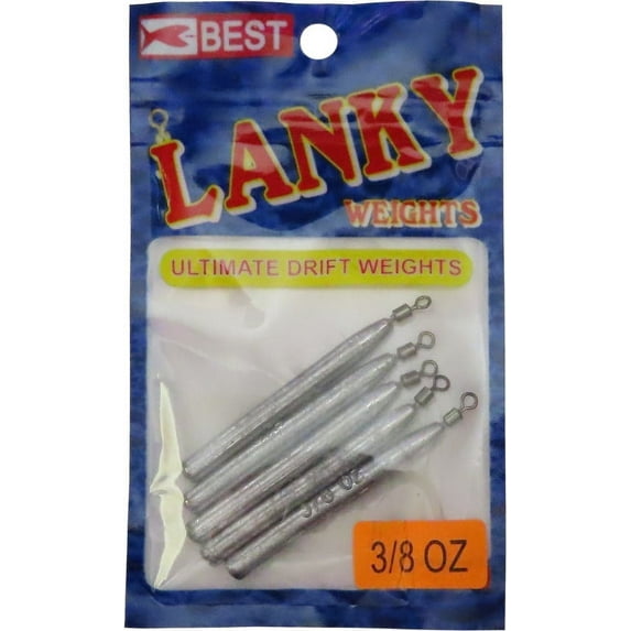 K&E Tackle Lanky Weights Fishing Sinker 3/8 oz. - Lead