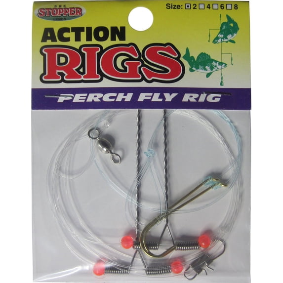K&E Tackle Perch Fishing Rig with Metal Arms - 1-Pack