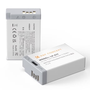 K&F CONCEPT 2-Pack LP-E17 Battery, USB-C R50 Battery Compatible with Canon EOS R100 R50 RP R8 R10, Powershot V1, Rebel T8i T7i T6i T6s SL2 SL3 EOS M3, M5, M6, EOS 200D 77D 750D 760D Cameras