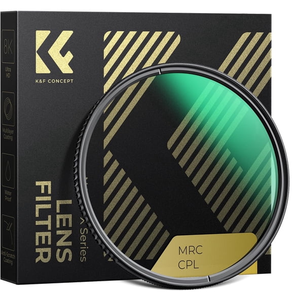 K&F CONCEPT 37mm Circular Polarizers Filter Polarizing Filter 28 Multi-Layer Coated Super Slim High Definition CPL Lens Filter (Nano-X Series)