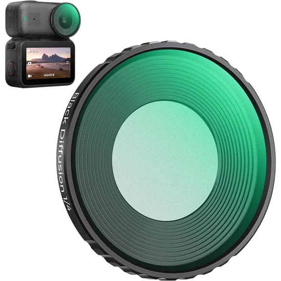 K&F CONCEPT Black Diffusion 1/4 Filter Compatible with DJI Osmo Nano Standard Combo, Cinematic Effect Filter with 28 Multi-Layer Coatings for Video/Vlog/Portrait Photography