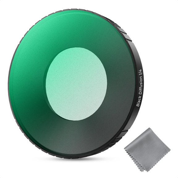 K&F CONCEPT Black Diffusion 1/4 Filter Compatible with Insta360 Go Ultra, Creative Mist Cinematic Effect Filter, Multi-Coated/Optical Glass/Aluminum Alloy Frame