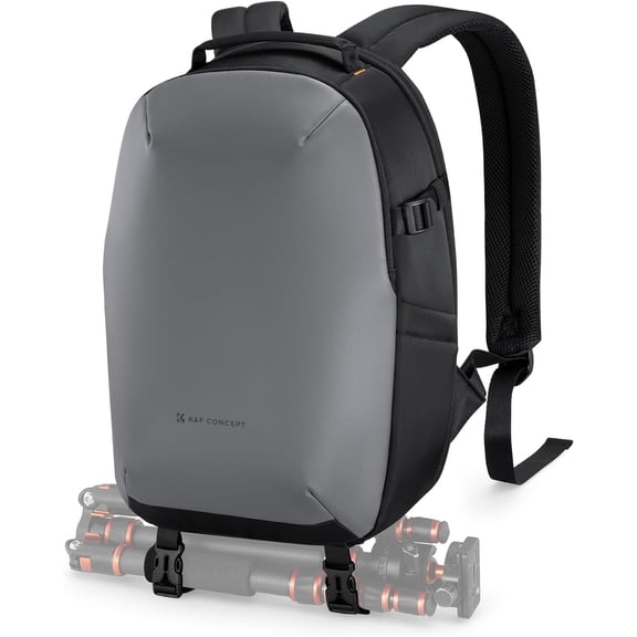 K&F CONCEPT Camera Backpack, Compact Camera Bag Case for Photographers, Side Access Quick, Lightweight, 13 Inch Laptop Compartment,Side & bottom Tripod Holder, Rain Cover