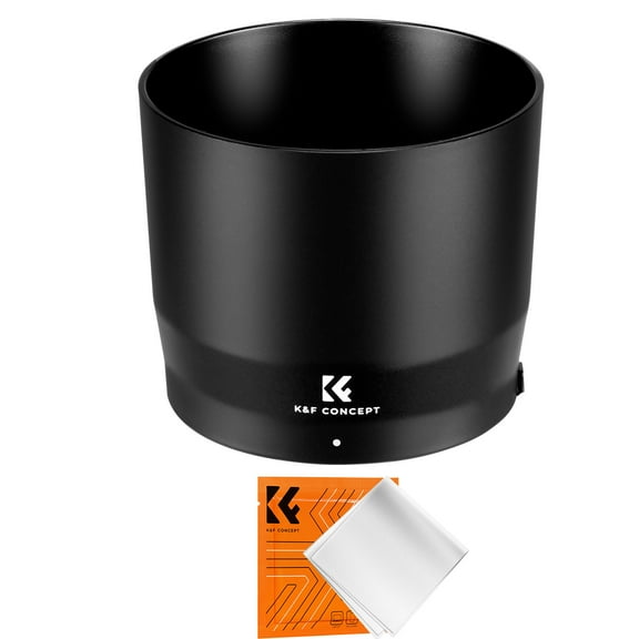 K&F CONCEPT Lens Hood Replace of ET-74B Hood Compatible with Canon RF 100-400mm f/5.6-8 is USM, EF 70-300mm f/4-5.6 is II USM, Reversible Snap on Camera Lens Shade Fits 67mm Filters Lens Cap
