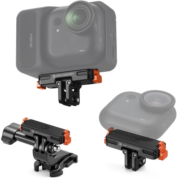 K&F CONCEPT Magnetic Quick Release Adapter Mount, Expansion Base Stand with 1/4 Screw Hole/Foldable Connector for Tripod, Selfie Stick, Action Camera Accessories