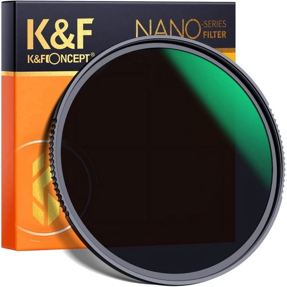 K&F CONCEPT ND64 Lens Filter 49mm 6-Stop Fixed Neutral Density 28 Multi-Layer Coatings NANO-X