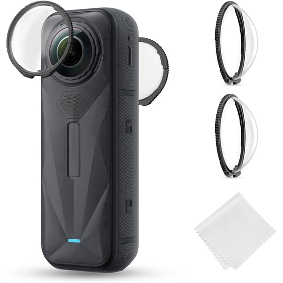 K&F CONCEPT Premium Lens Guards, High Transparency Tempered Optical Glass Lens Protector Cover, Multi-Coated Anti-Scratch Cap Replacement Kit