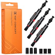 K&F CONCEPT Professional Lens Cleaning Pen*3 with Soft Brush, Carbon Head Lens Cleaning Pen