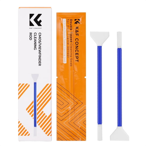 K&F Concept 2-in-1 24mm Full Frame Sensor Cleaning Swab & Viewfinder Cleaning Swab, DSLR SLR Digital Camera CMOS and CCD Sensor Cleaning Swab Kits