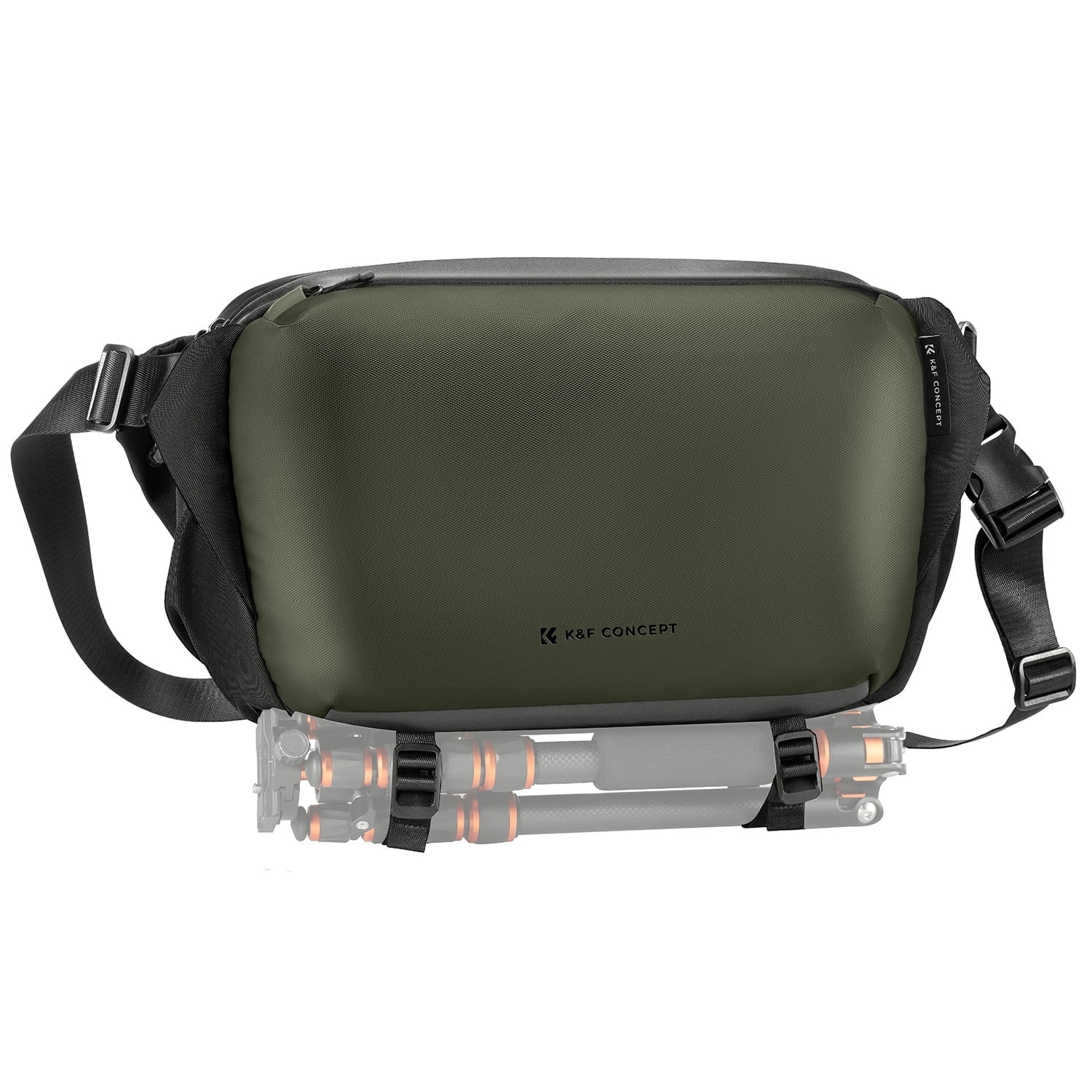 K&F CONCEPT 2 in 1 Sling Bag 12L Everyday Shoulder Bag & Multifunction Photography Crossbody Camera DSLR Backpack Portable Bag, Green