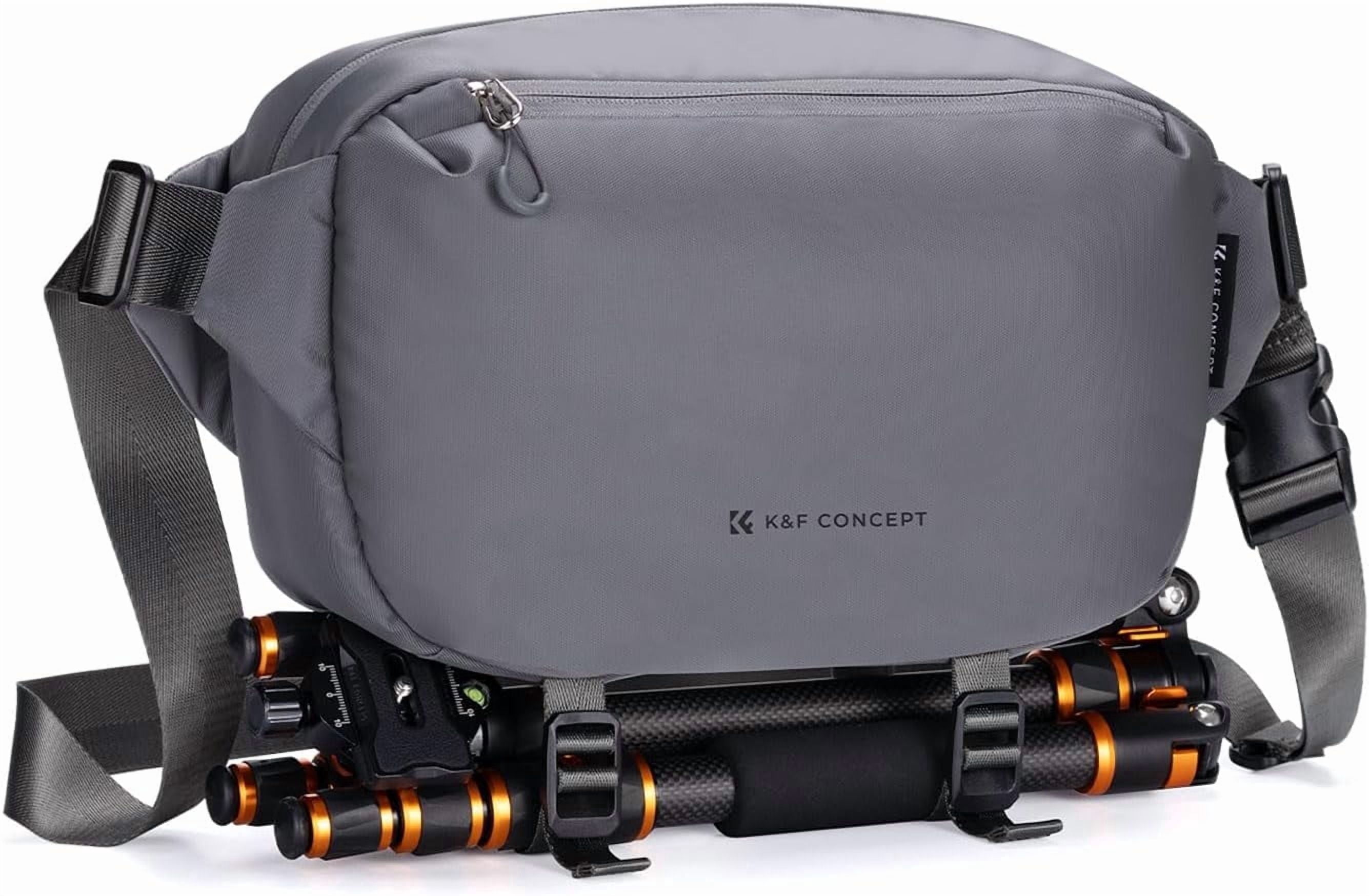 K&F CONCEPT 2 in 1 Sling Bag Everyday Shoulder Bag & Multifunction Photography Crossbody Camera DSLR Backpack Portable Bag